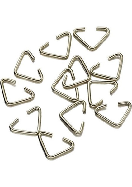 Anahtarlık Montaj Halkası Üçgen Takı Bağlantı Halkası 14x11 Mm (1000 Adet) Gümüş