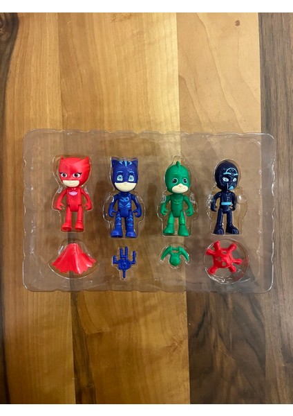 Pijamaskeliler Pjmasks Figür Oyuncak Seti 4lü Karakter Seti 8 Parça