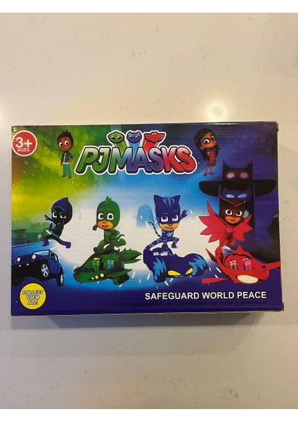 Pijamaskeliler Pjmasks Figür Oyuncak Seti 4lü Karakter Seti 8 Parça