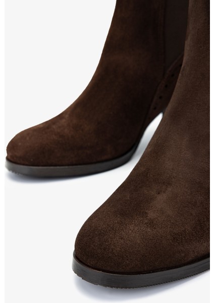 Kadın Deri Kahverengi Süet Casual Bot 35 5619 Bn Bot SK24-25 Kahve Suet modelleri