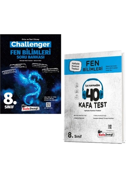 8. Sınıf Challenger Fen Bilimleri Soru Bankası + Fen Bilimleri Kafa Test
