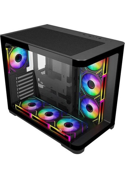 Gamebooster GB-G2851BB Sea Wıew 7-Rgb Fanlı Gamıng Mıd-Tower Pc Kasası