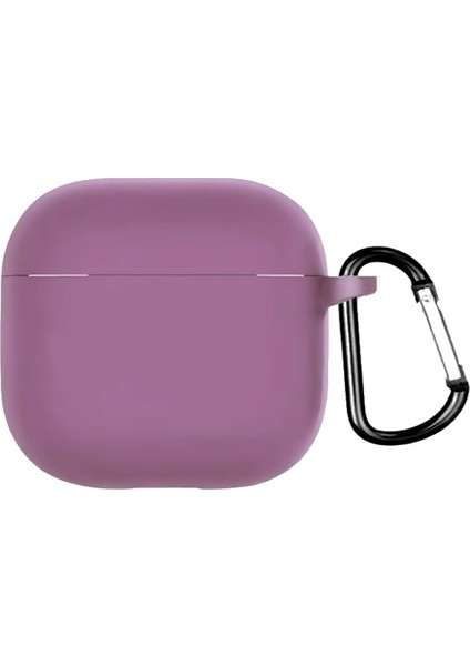 Adige Airpods 4 Uyumlu Kılıf Silikon Lansman Içi Kadife