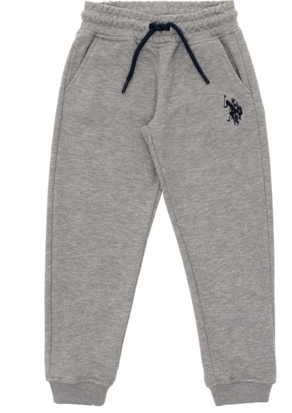 U.S. Polo Assn. Erkek Çocuk Gri Melanj Eşofman Altı 50293482-VR086