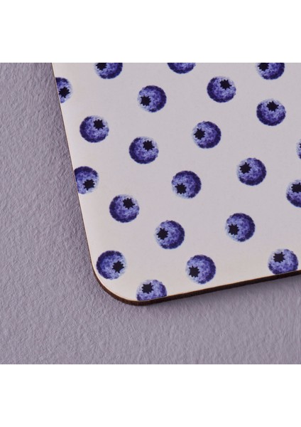 Bella Maison Blueberry 6'lı Bardak Altlığı Mor (10X10 Cm)