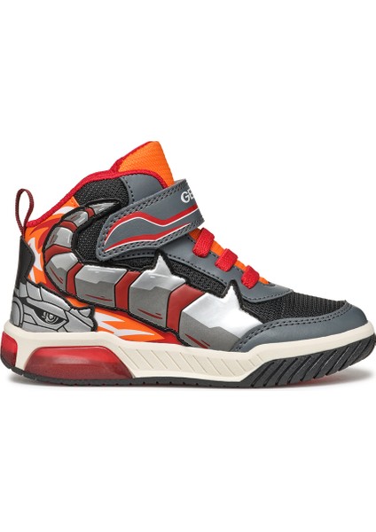 Erkek Çocuk Gri J Inek Boy Bantlı Bilekli Sneaker J469CC011BCC0904