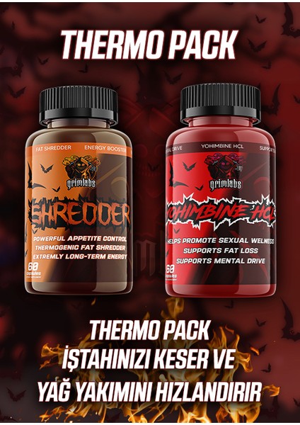 - Shredder & Yohımbine Termojenik Fat Burner Seti