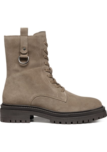 Kadın Vizon Taupe Bağcıklı Süet Deri Postal Bot D46HRB00022C6029 fiyatları