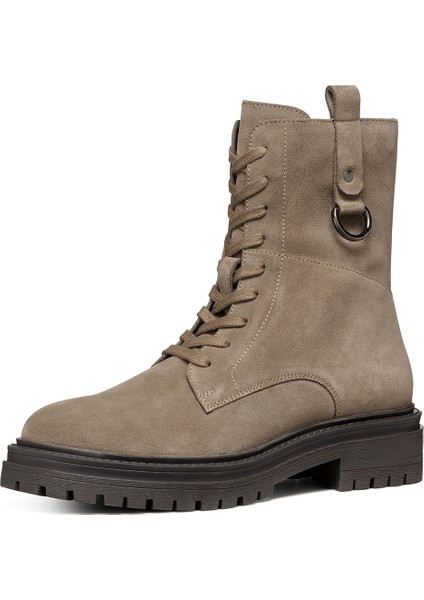 Kadın Vizon Taupe Bağcıklı Süet Deri Postal Bot D46HRB00022C6029 modelleri