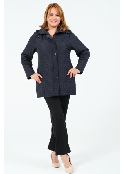 Okşan Büyük Beden Kadın Içi Tüylü Kapitone Mont fiyatları