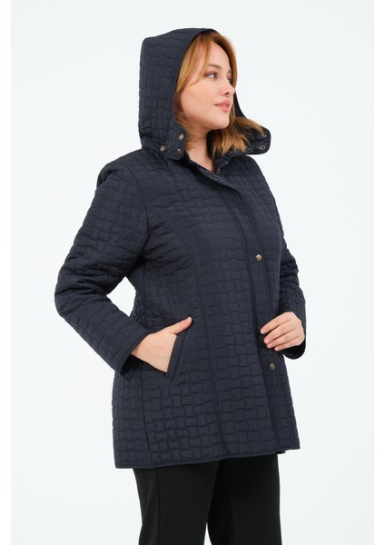 Okşan Büyük Beden Kadın Içi Tüylü Kapitone Mont indirimleri