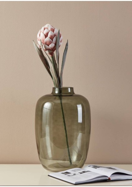 428126 "molave" Pembe/beyaz Tek Dal Yapay Çiçek 60CM Yüksekliğinde