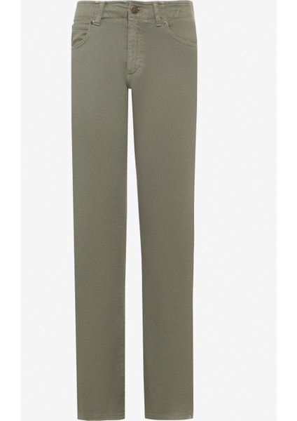 Slim Fit Dar Kesim Normal Bel Dar Paça Haki Extreme Motion Pantolon