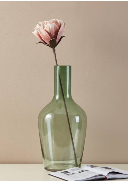 428128 "molave" Pembe/beyaz Tek Dal Yapay Çiçek 65CM Yüksekliğinde