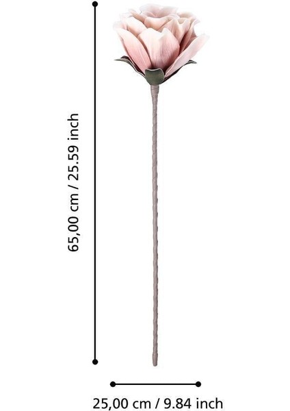 428128 "molave" Pembe/beyaz Tek Dal Yapay Çiçek 65CM Yüksekliğinde fırsatları