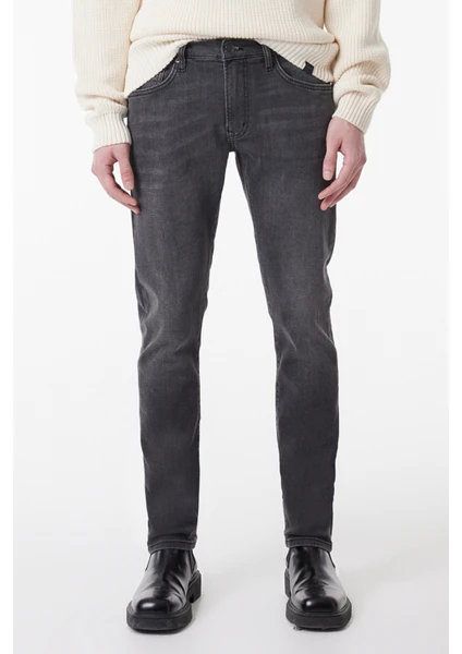 Riders By Lee Kansas Slim Fit Normal Bel Antrasit Esnek Jean Kot Pantolon