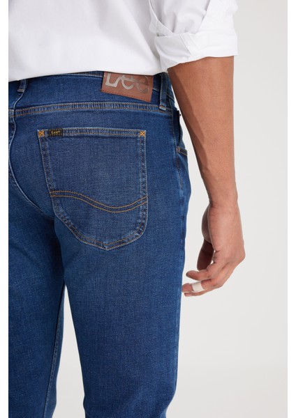 Slim Fit Dar Kesim Normal Bel Dar Paça Luke Mavi Jean Kot Pantolon fırsatları
