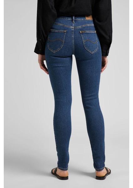 Forever Skinny Fit Dar Kesim Yüksek Bel Açık Mavi Esnek Jean Kot Pantolon