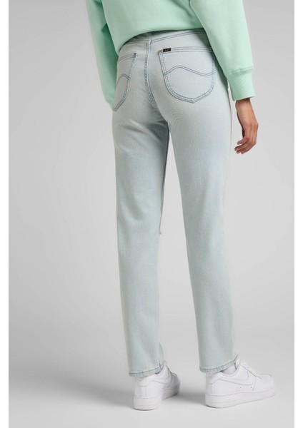 Carol Cropped Straight Fit Yüksek Bel Esnek Jean Kot Pantolon
