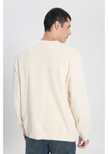 Regular Fit Normal Kesim %100 Pamuk Bisiklet Yaka İçi Polarlı Bordo Sweatshirt indirimleri