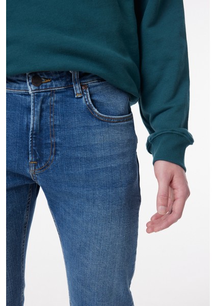 Malone Skinny Fit Normal Bel Denim Esnek Jean Kot Pantolon fırsatları