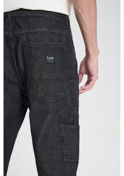 Carpenter Fit %100 Pamuk Düşük Bel Geniş Paça Jean Kot Pantolon