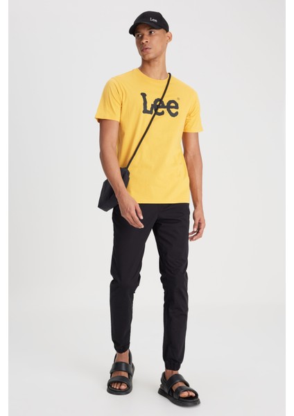Regular Fit Normal Kesim Normal Bel Dar Paça Siyah Jogger Pantolon