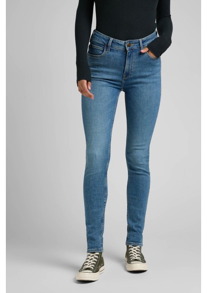 Scarlett Skinny Fit Dar Kesim Yüksek Bel Esnek Jean Kot Pantolon