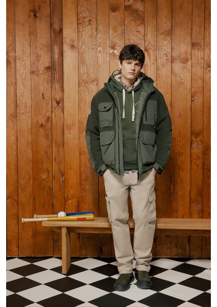 All Terrain Gear Relaxed Fit Geniş Kesim Haki Polar Ceket fiyatları