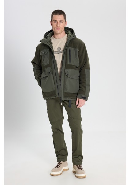 All Terrain Gear Relaxed Fit Geniş Kesim Haki Polar Ceket indirimleri