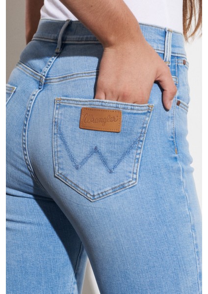 Skinny Fit Dar Kesim Yüksek Bel Esnek Jean Kot Pantolon