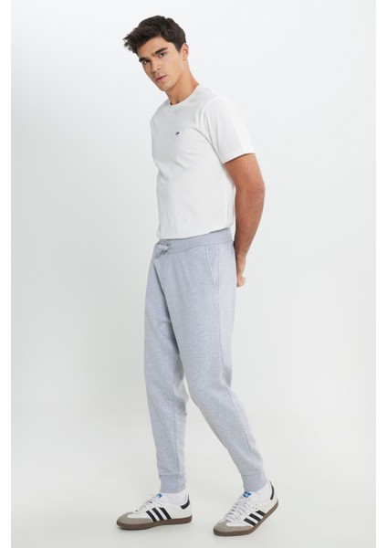 Slim Fit Dar Kesim Normal Bel Haki Sweatpant Eşofman Altı