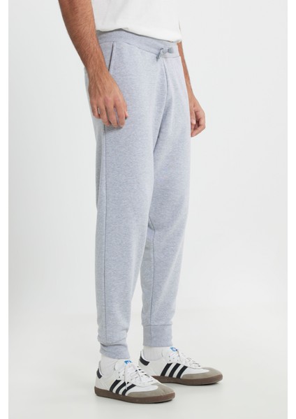 Slim Fit Dar Kesim Normal Bel Haki Sweatpant Eşofman Altı