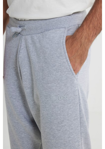 Slim Fit Dar Kesim Normal Bel Haki Sweatpant Eşofman Altı