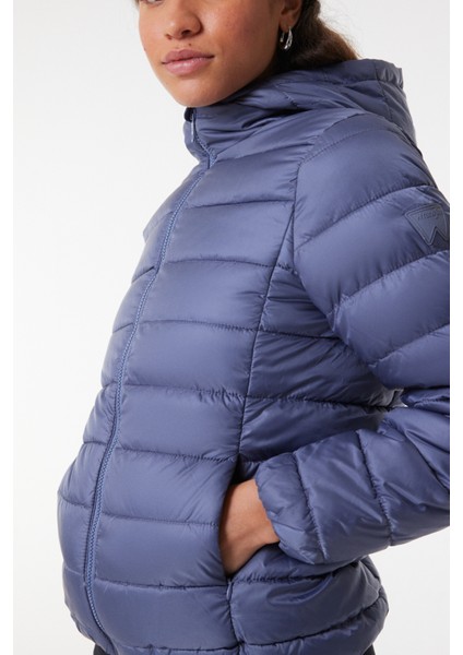 Regular Fit Normal Kesim Mavi Şişme Mont indirimleri