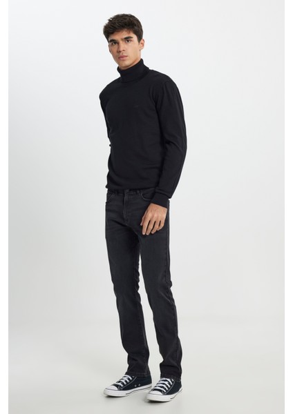 Slim Fit Dar Kesim Düşük Bel Extreme Motion Antrasit Esnek Jean Denim Pantolon fiyatları