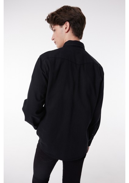 Regular Fit Normal Kesim %100 Pamuk Denim Gömlek indirimleri