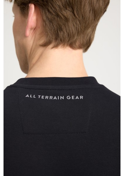 All Terrain Gear Regular Fit Normal Kesim Bisiklet Yaka Siyah Sweatshirt