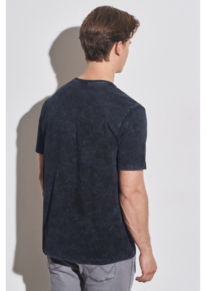 Regular Fit Normal Kesim %100 Pamuk Bisiklet Yaka Siyah Tişört