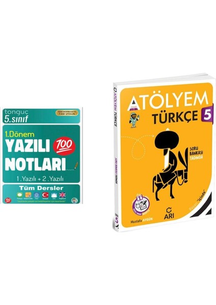5. Sınıf Yazılı Notları 1. Dönem 1 ve 2. Yazılı 2026 ve Arı Yayıncılık 5. Sınıf Türkçe Akıllı Atölyem 2026