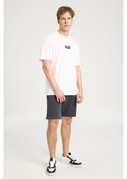 Regular Fit Normal Kesim %100 Pamuk Bisiklet Yaka Beyaz Tişört fırsatları