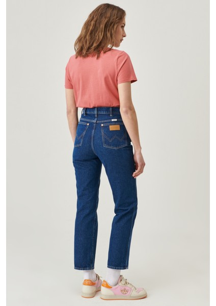 Wild West Straight %100 Pamuk Yüksek Bel Jean Pantolon