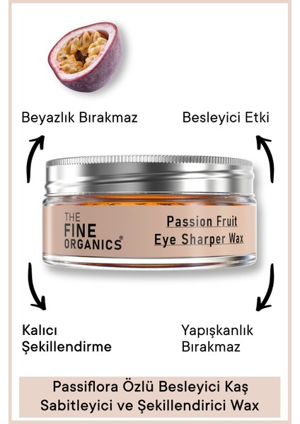 Passiflora Özlü Besleyici Kaş Sabitleyici & Şekillendirici Wax 50ML