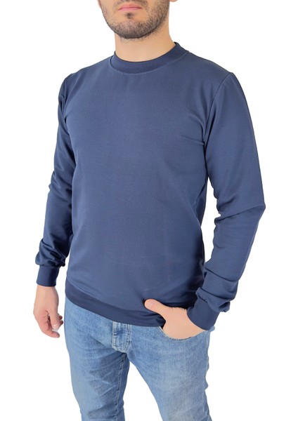 Standart Fit Normal Kesim 2 Iplik Pamuklu Bisiklet Yaka Sweatshirt fiyatları