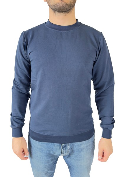 Standart Fit Normal Kesim 2 Iplik Pamuklu Bisiklet Yaka Sweatshirt modelleri