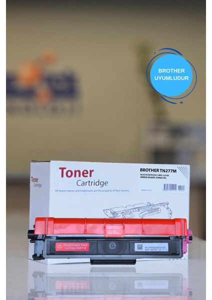 BROTHER TN277M HL3270-DCPL3551-MFC-L3750 KIRMIZI MUADİL TONER (2.3K)