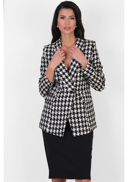 Dullea Şal Yaka Blazer Ceket Siyah