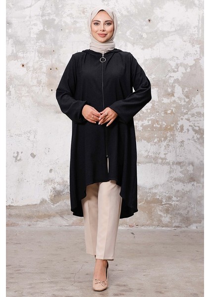 Kapüşonlu Bürümcük Kap 1254 - Siyah fırsatları