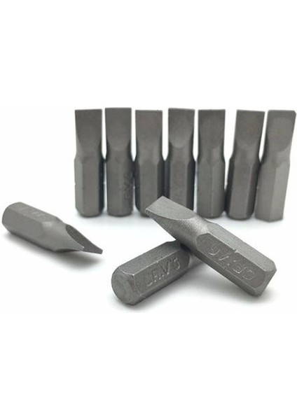Tornavida Ucu Düz Yedek 10'lu Set BSK-103