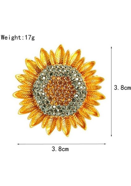 Sunflower Ayçiçeği Broş